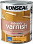 Ronseal Interior Varnish Medium Oak Satin 750ml