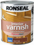 Ronseal Interior Varnish Dark Oak Satin 750ml