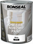 Ronseal White Satin One Coat Wood Paint 750ml  
