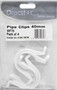 Oracstar 40mm Plastic Pipe Clips Pack of 4 White 