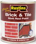 Rustins 500ml Brick & Tile Paint MATT RED 
