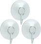 Metaltex 5cm Suction Cup Hooks Pack of 3