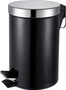 Bluecanyon Round Pedal Bin Black 3 Litre Capacity