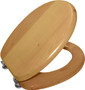 homebathroom Beech Solid Wood Toilet Seat 