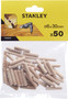Stanley Wooden Dowels 6x30mm Pack of 50