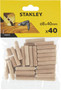 Stanley Wooden Dowels 8x40mm Pack of 40