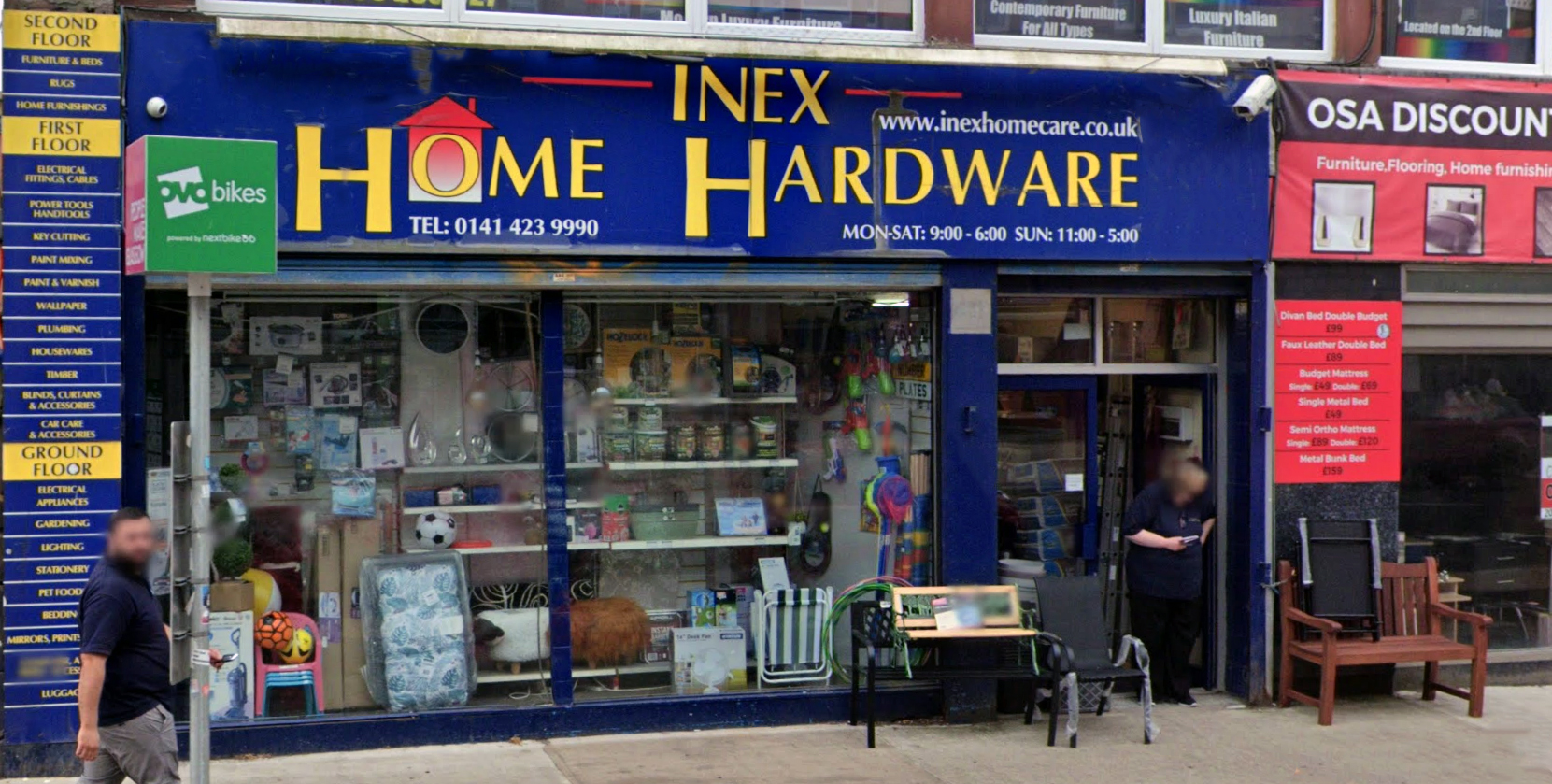 Inex Home Hardware store front