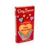 Display Box - DaySavers Half Gram 1 1/4 Valentine's Day Pre-Rolled Cones [20 Packs in a Box, 21 Cones per Pack]