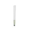 full length white pre roll cone with a green cheba hut filter tip