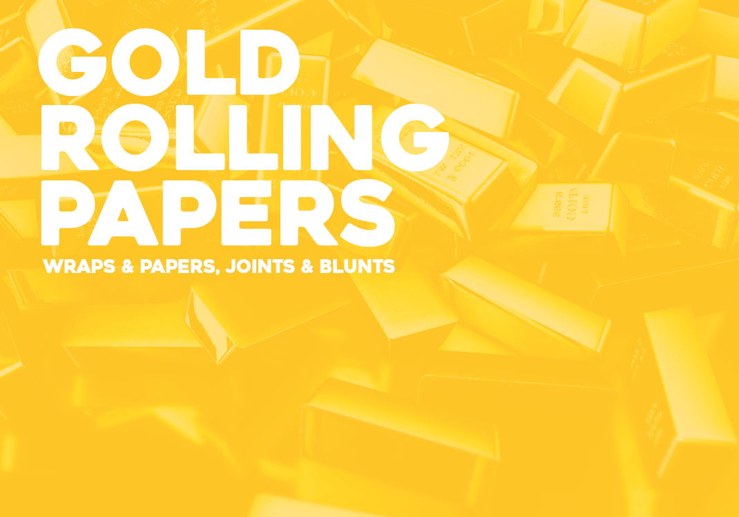 Pre-Rolled in Gold: Gold Rolling Papers Pre-Rolled in Gold: Gold Rolling Papers
