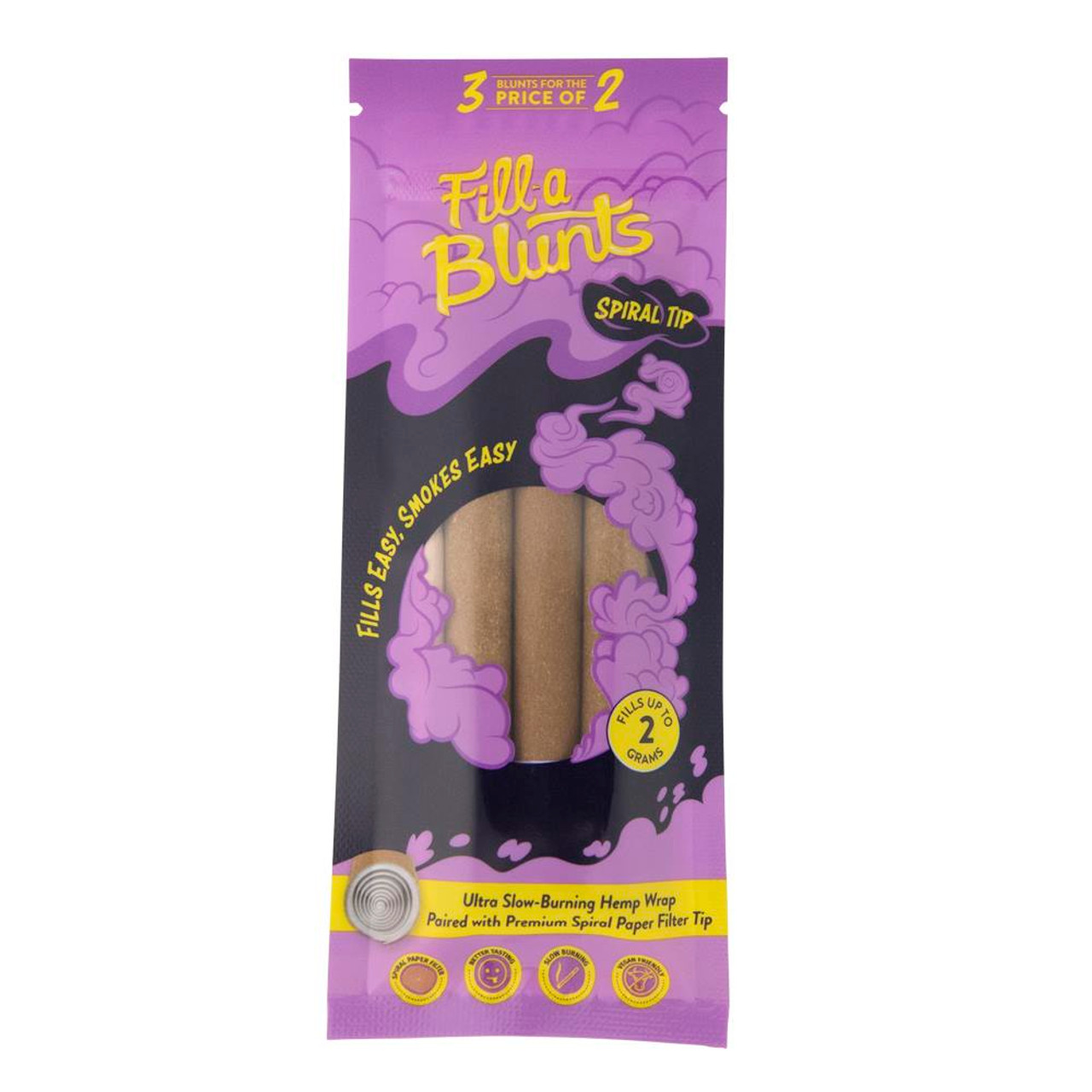 Blunt Tubes with Spiral Paper Tips