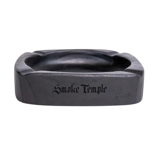Smoke Temple Wood Ashtray - Black