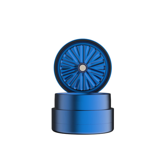 Flower Mill - 2.5" Standard Weed Grinder Mill - Blue