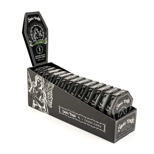 Smoke Temple Display Box - Smoke Temple 1g/84mm Cross Cone [13 Packs, 1 Mini Cross Cone per Pack] 