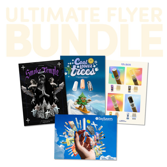 5" x 7" Marketing Flyers - 4 Designs to Choose From (Size: 13 x 18cm) [Bundle of 25 Flyers]