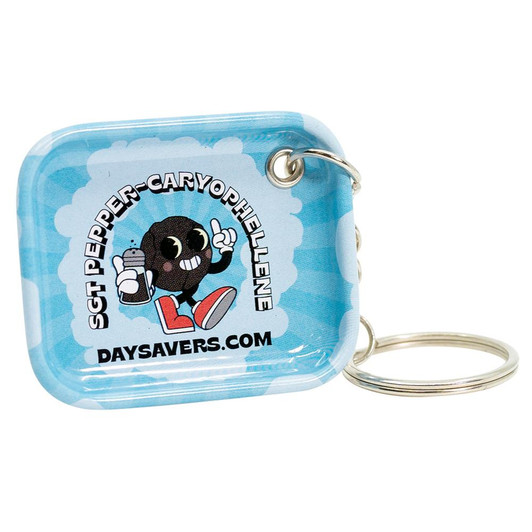  DaySavers Mini Rolling Tray Keychain - Caryophyllene Terp - Sgt Pepper 