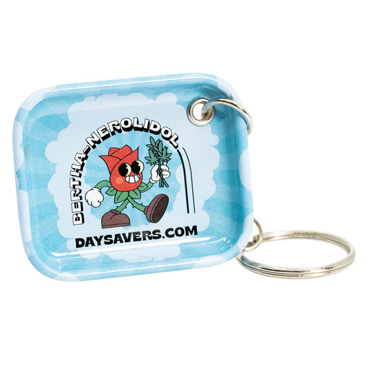 DaySavers Mini Rolling Tray Keychain - Nerolidol Terp - Bertha