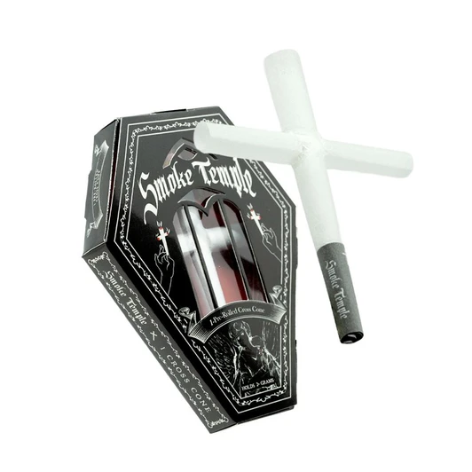 Smoke Temple Display Box - Smoke Temple 98mm Cross Cone [13 Packs per Display Box] 