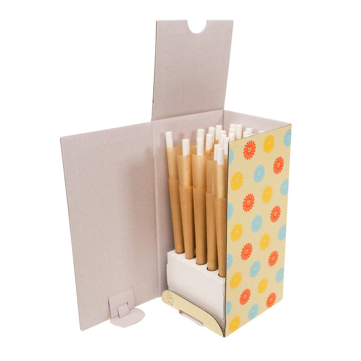DaySavers 98/26mm Natural Brown Pre-Rolled Cones [75 Cone Box]
