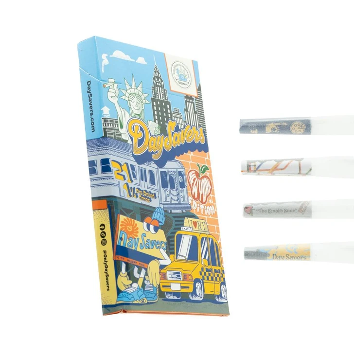  DaySavers 1 1/4 Half-Gram New York Pre-Rolled Cones - Refined White [Pack of 21 Cones] 