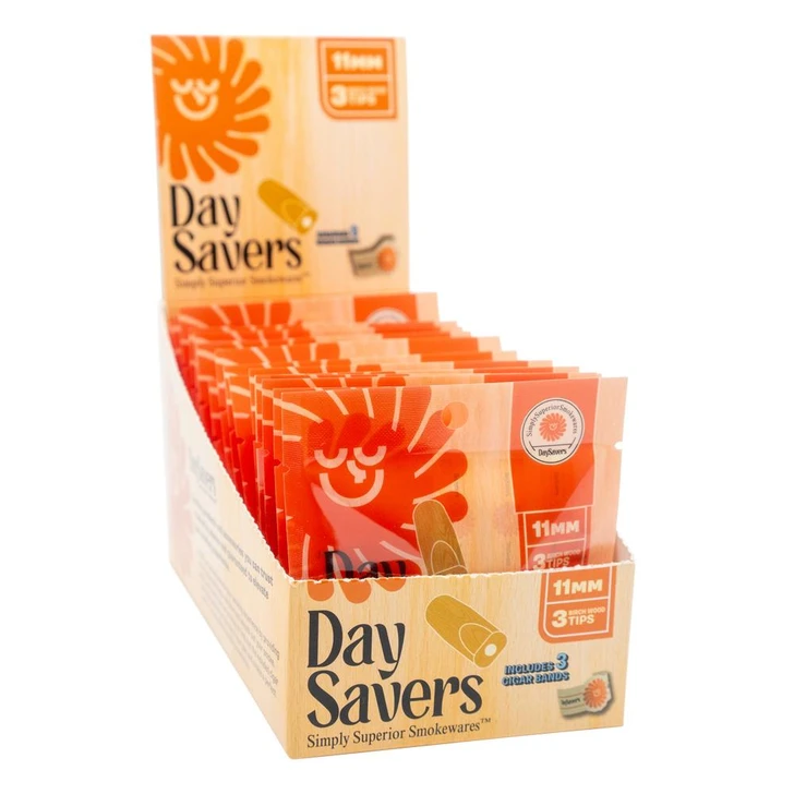  DaySavers Display Box - 11mm Wood Tip [3 per Pack - 20 Pack per Case] 