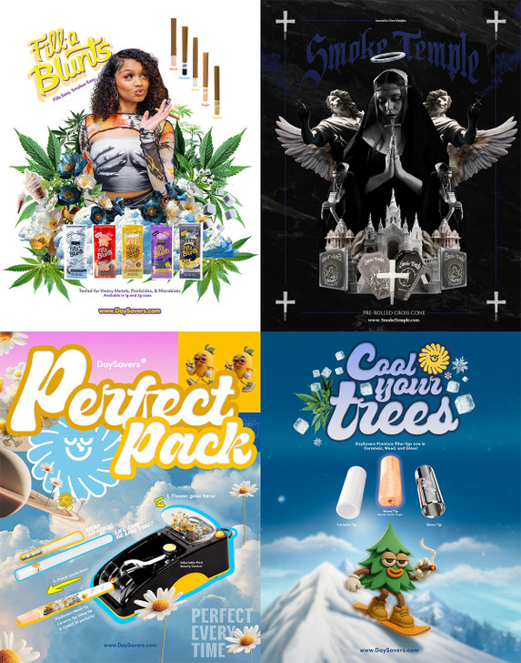 5" x 7" Marketing Flyers - 4 Designs to Choose From (Size: 13 x 18cm) [Bundle of 25 Flyers]