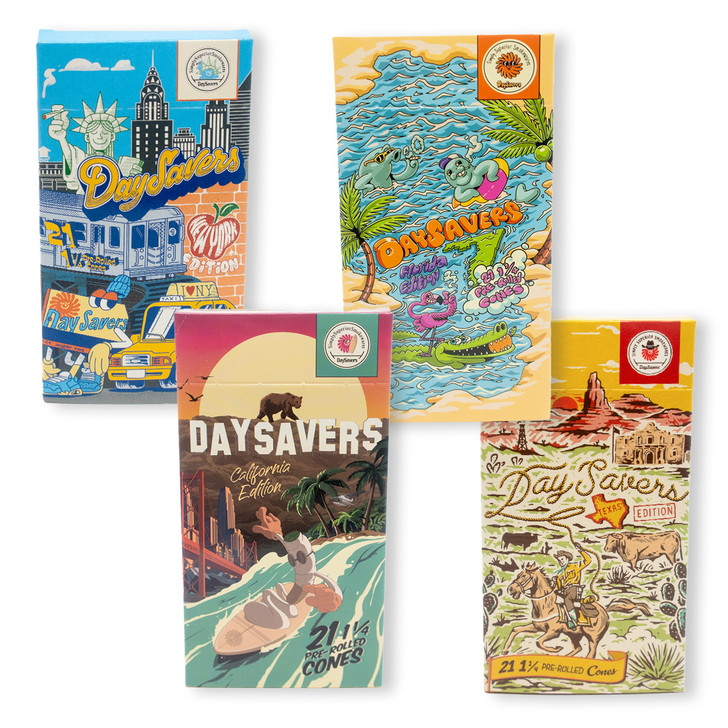 DaySavers USA State Packs Bundle - Save 15% [4 Packs - 21 Cones per Pack]