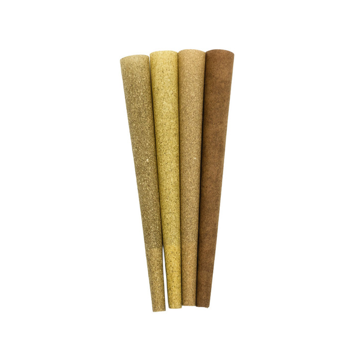 Botanical Blunt Wrap Testing Pack - Black Tea, Chamomile, Lavender, Lemon Grass [1 Tube of Each Type, 4 Blunt Tubes Total]