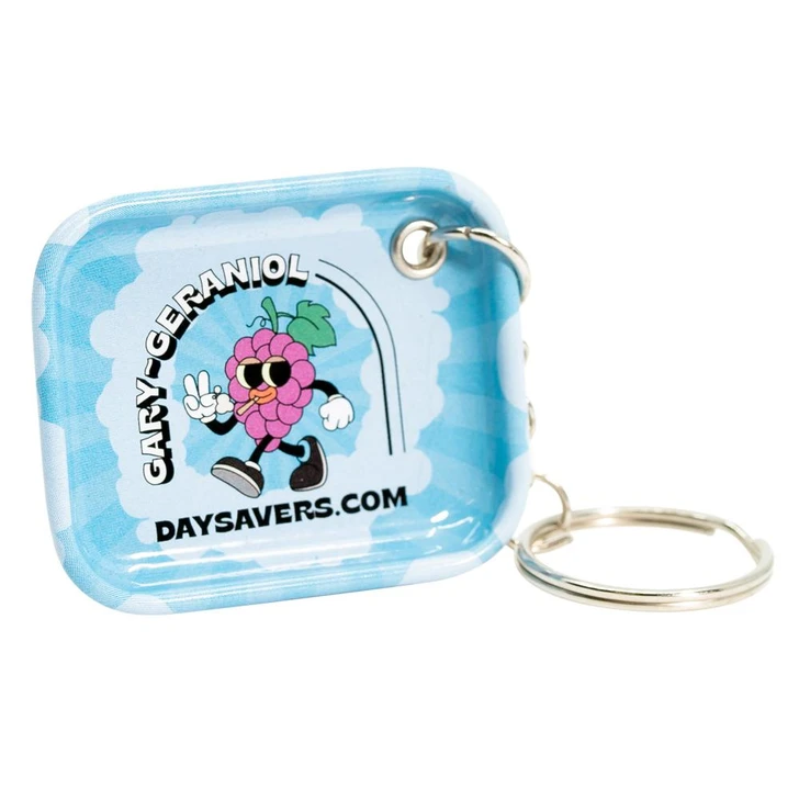  DaySavers Mini Rolling Tray Keychain - Geraniol Terp - Gary 