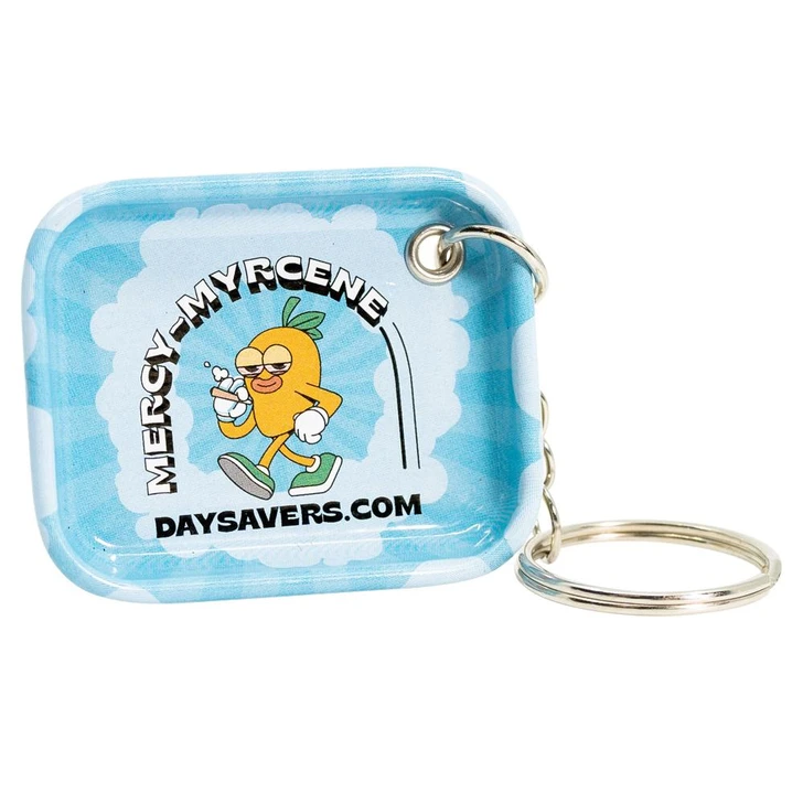  DaySavers Mini Rolling Tray Keychain - Myrcene Terp - Mercy 