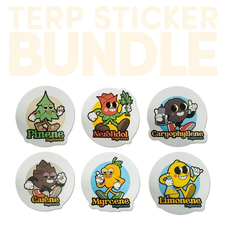  DaySavers Terp Characters Sticker Bundle 