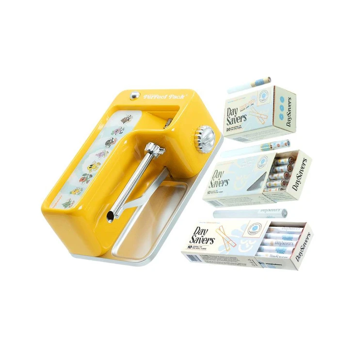 daysavers perfect pack two terpmania pre roll machine with artisan tubes bundle