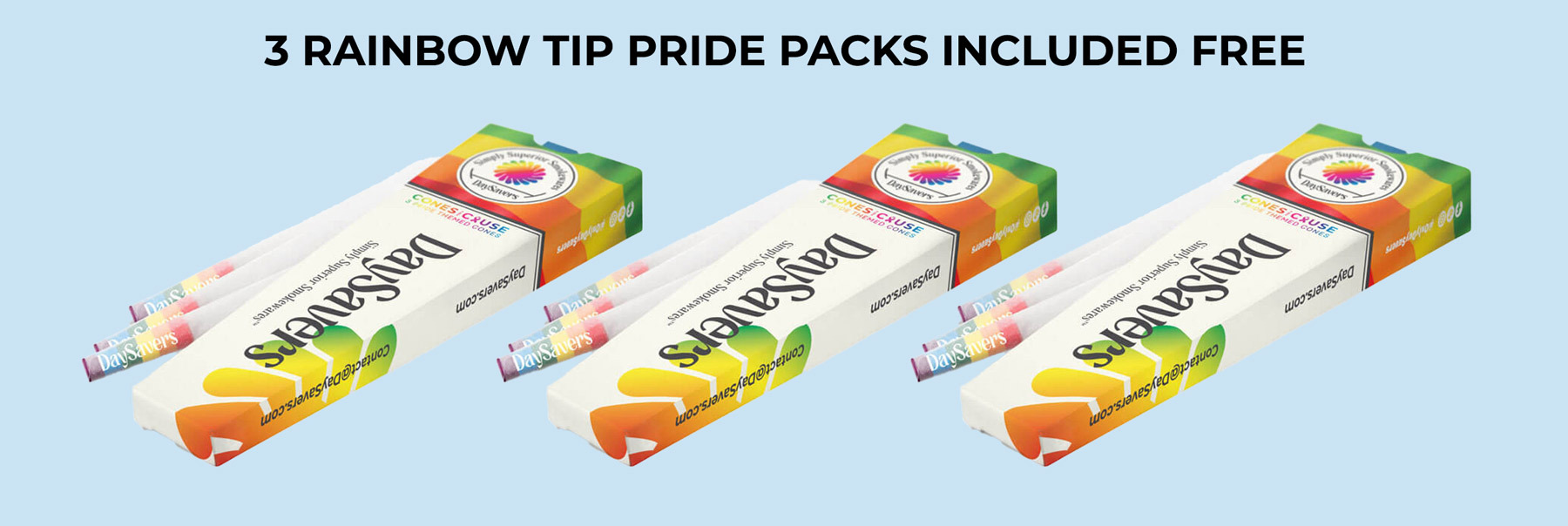 3 Rainbox Tip Pride Packs Included Free