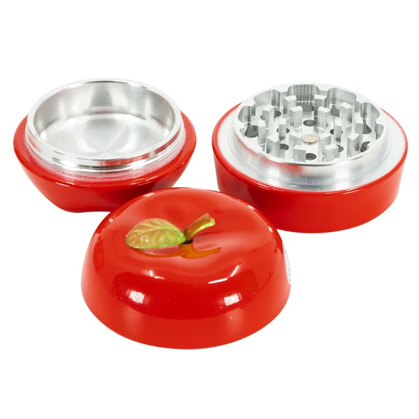 New York 3 Tier Apple Grinder - Red - Easy to Clean Dishwasher-Safe Aluminum Components
