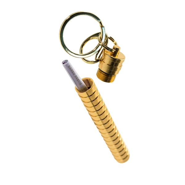 Sackville Joint Carry Case and Keychain - Gold - Stylish and Sophisticated