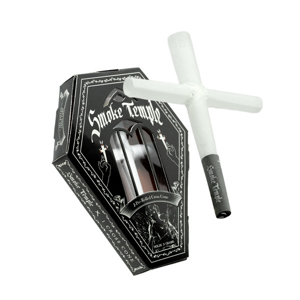 Smoke Temple 2-gram Cross Cone - Coffin Box [1 Cross Cone per Pack]
