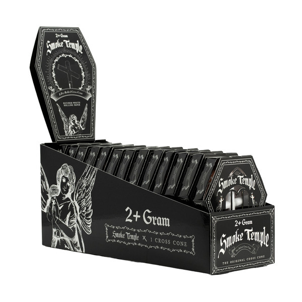 Display Box - Smoke Temple 98mm Cross Cone [13 Packs per Display Box]