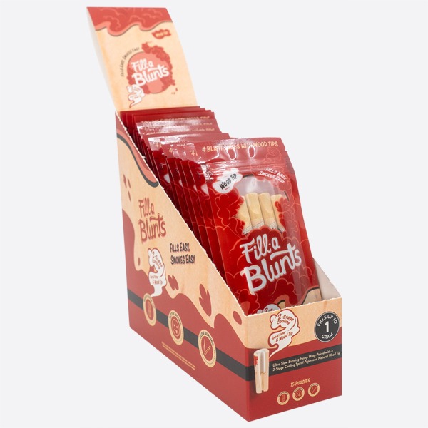 Wood Filter Tips - Display Box [15 per Case]