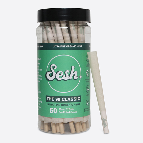 Sesh Organic Hemp Pre-rolled Cones - 98mm-Classic