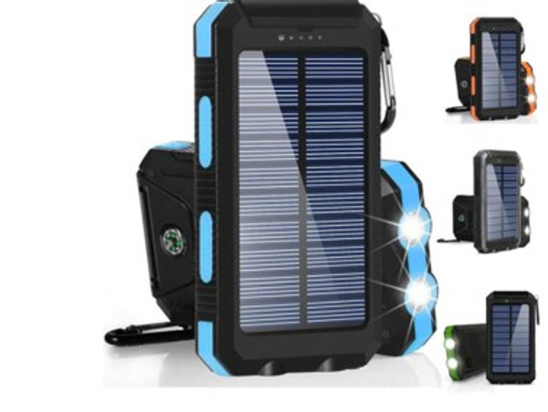 Banque d'alimentation solaire portable étanche sans fil, batterie externe, chargeur rapide unidirectionnel, pour Xiaomi, iPhone, Samsung, 80000mAh