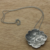 Grey Lotus necklace