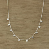 delicate flower necklace