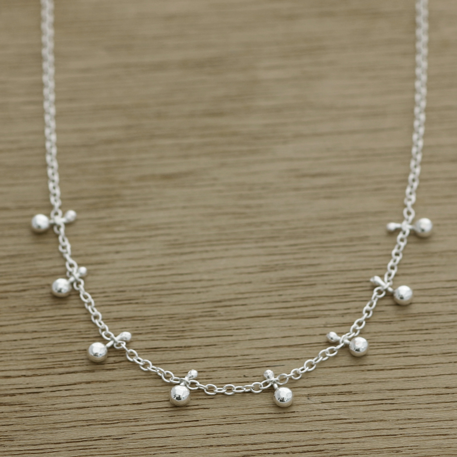 dangling dot necklace