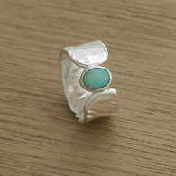 opal white wash ring  (one off design)