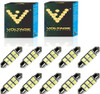 Voltage Automotive 6418 LED Bulb Festoon SV8.5 White LED License Plate Dome Light Map Reading Light