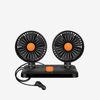 12V/24V Double Headed Vehicle Fan 360 Degrees Adjustable Car Fan