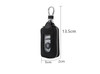 Double Zipper Unisex PU Leather Car Key Chain Multifunctional Car Key Box Key Chain Clip