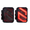 Voltage Automotive Upgraded LED Tail Light Brake Reverse Turn Signal Light Plug & Play Compatible with Jeep Gladiator Pickup JT 2019-2020, 1 Pair