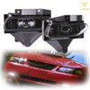 Car LED Fog Light Bumper Mounted 12V 6500K Natural White Compatible with Ford Mustang 1999-2004, 1 Pair