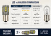 1156 LED Bulb BA15S Replacement 7506 1141 1003 White Low Power For Brake Turn signal Tail side marker Light bulbs (Pair)